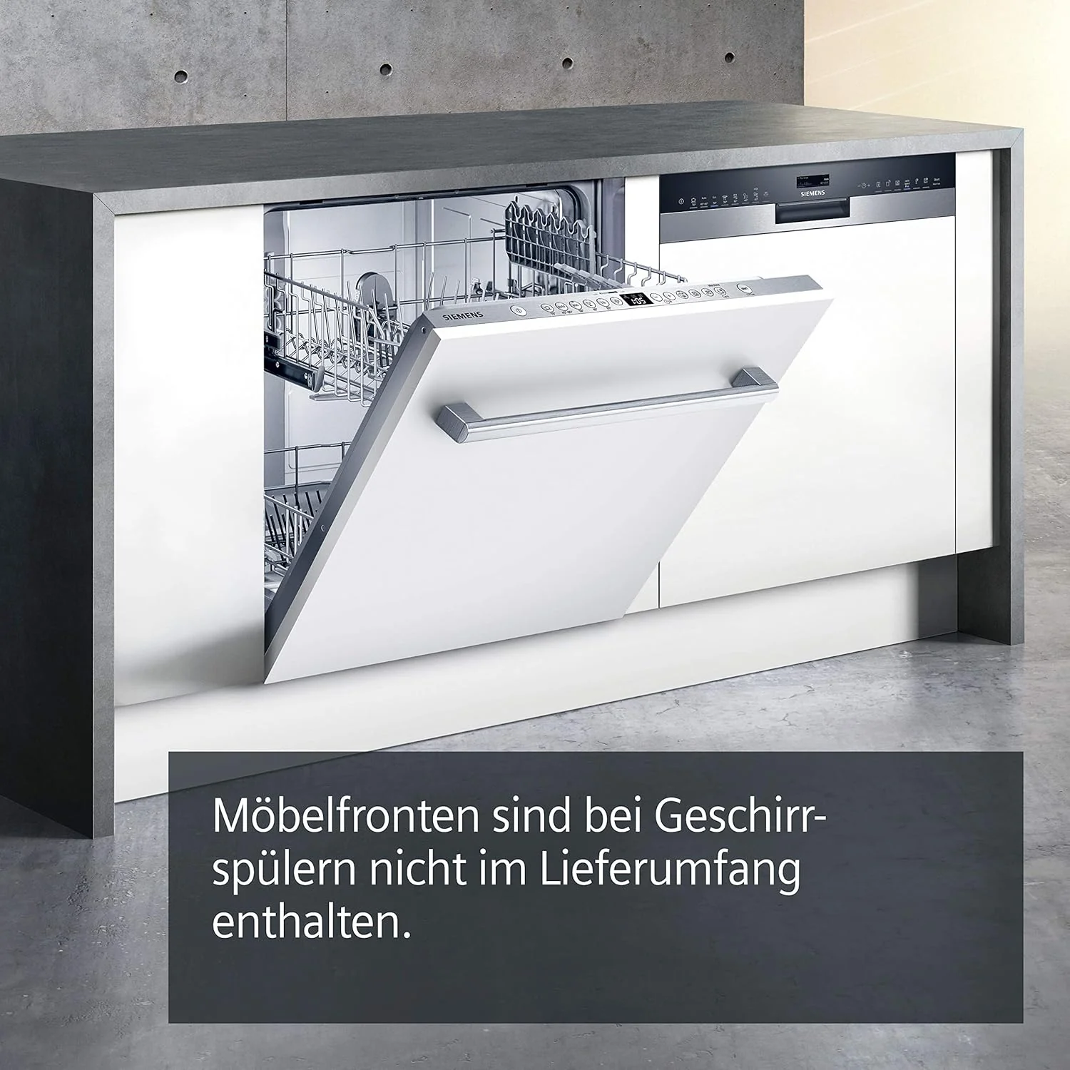 Siemens SN63EX06VE, iQ300 Smarter Geschirrspüler, Vollintegrierte Spülmaschine, 60 cm, Besteckschublade, Extra leise, varioSpeed, Automatische Türöffnung, Dreifach rackMatic, infoLight, intesiveZone
