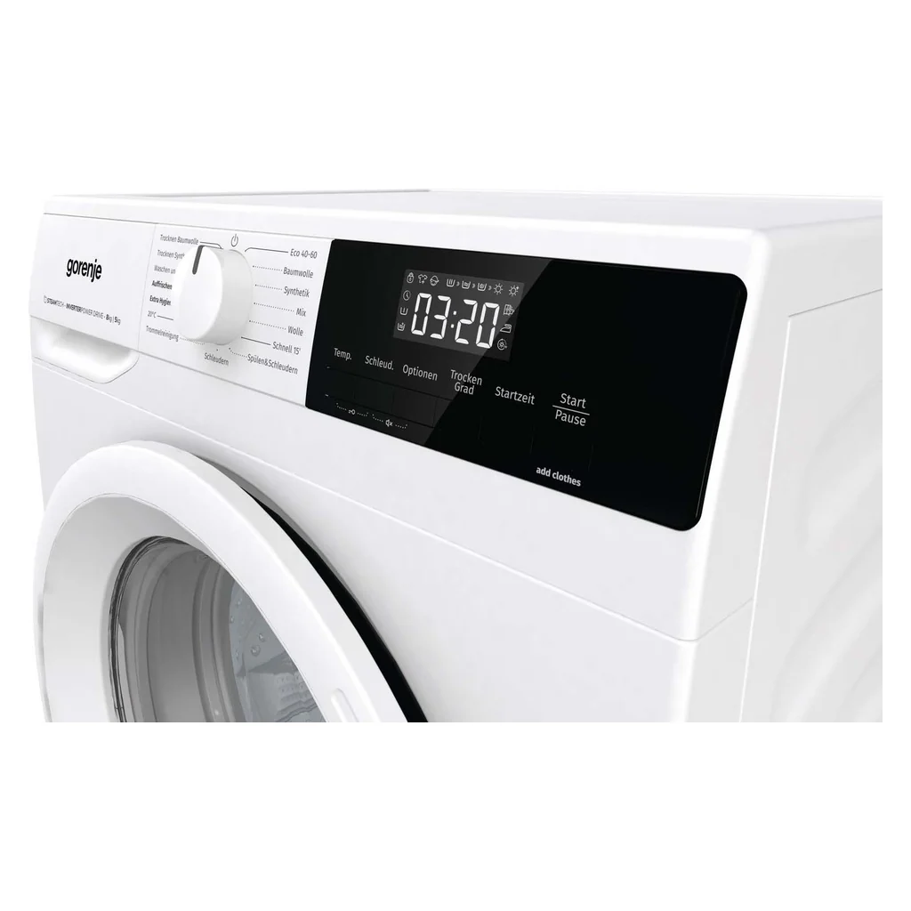 Gorenje was-droogcombinatie 8/5 kg, 1400 tpm, stoomfunctie W3D2A854ADPS/DE
