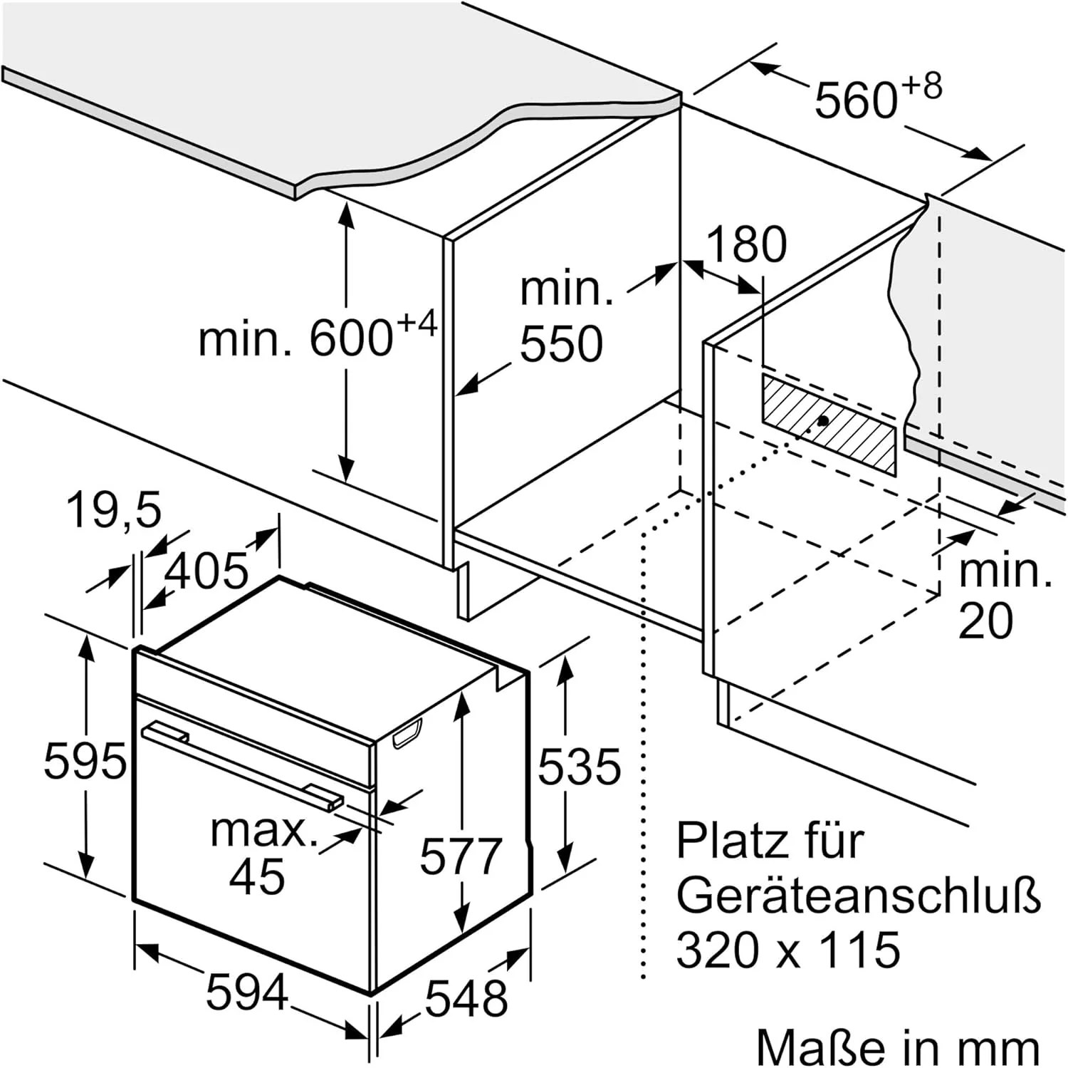 Bosch HMG7361B1, Serie 8 smarter Einbau-Backofen mit Mikrowellenfunktion, 60 x 60 cm, Made in Germany, Schwarz, Air Fry, Digitaler Bedienring, Touchdisplay, Automatikprogramme, Reinigungsunterst��tzung