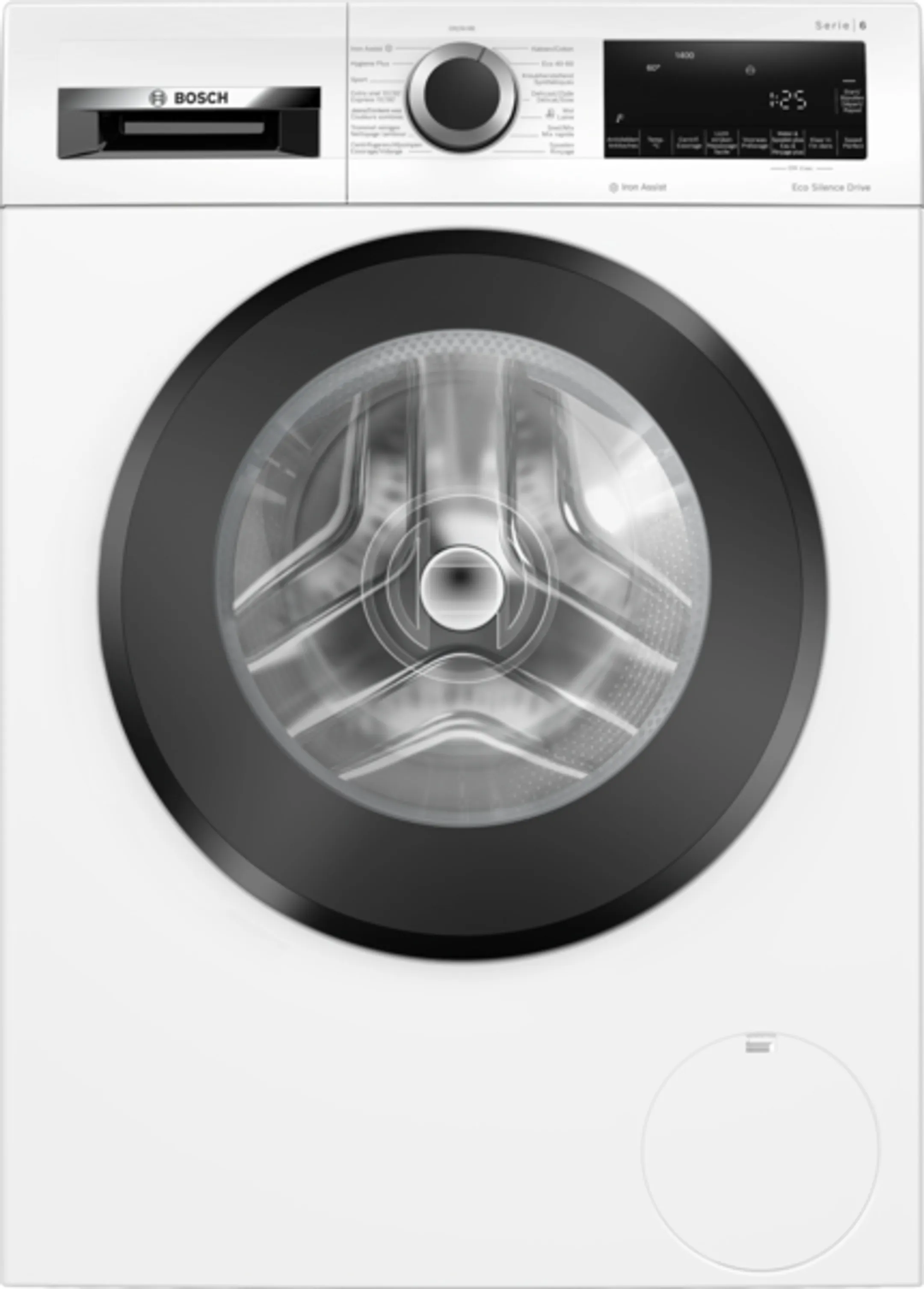 Bosch Bundel - Wasmachine WGG244ZPFG Serie 6 Iron Assist 9 kg + Droogkast WQG235D8FG Serie 6 SelfCleaning condenser