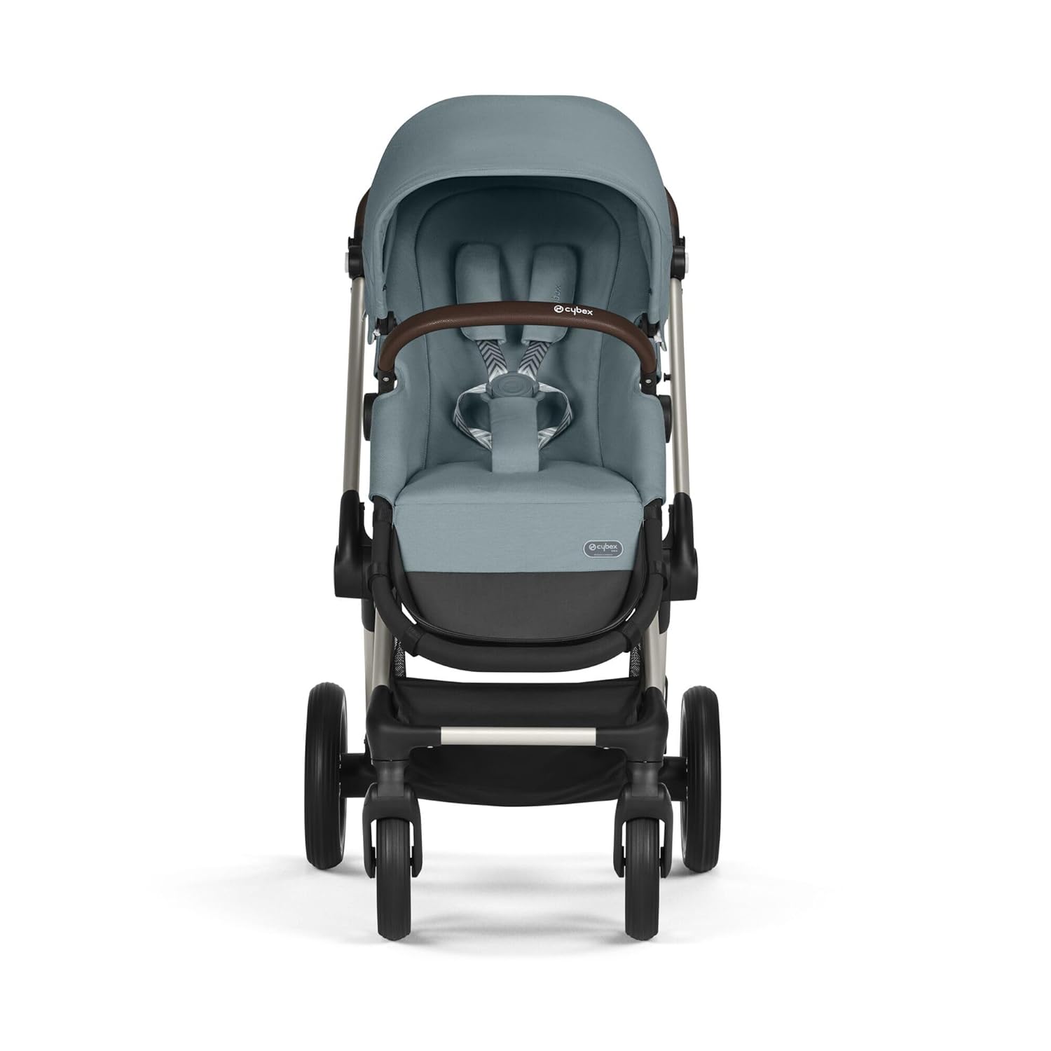 CYBEX Gold Kinderwagen EOS Lux 2-in-1, Reisesystem, Ab Geburt bis 22 kg (ca. 4 Jahre), Moon Black