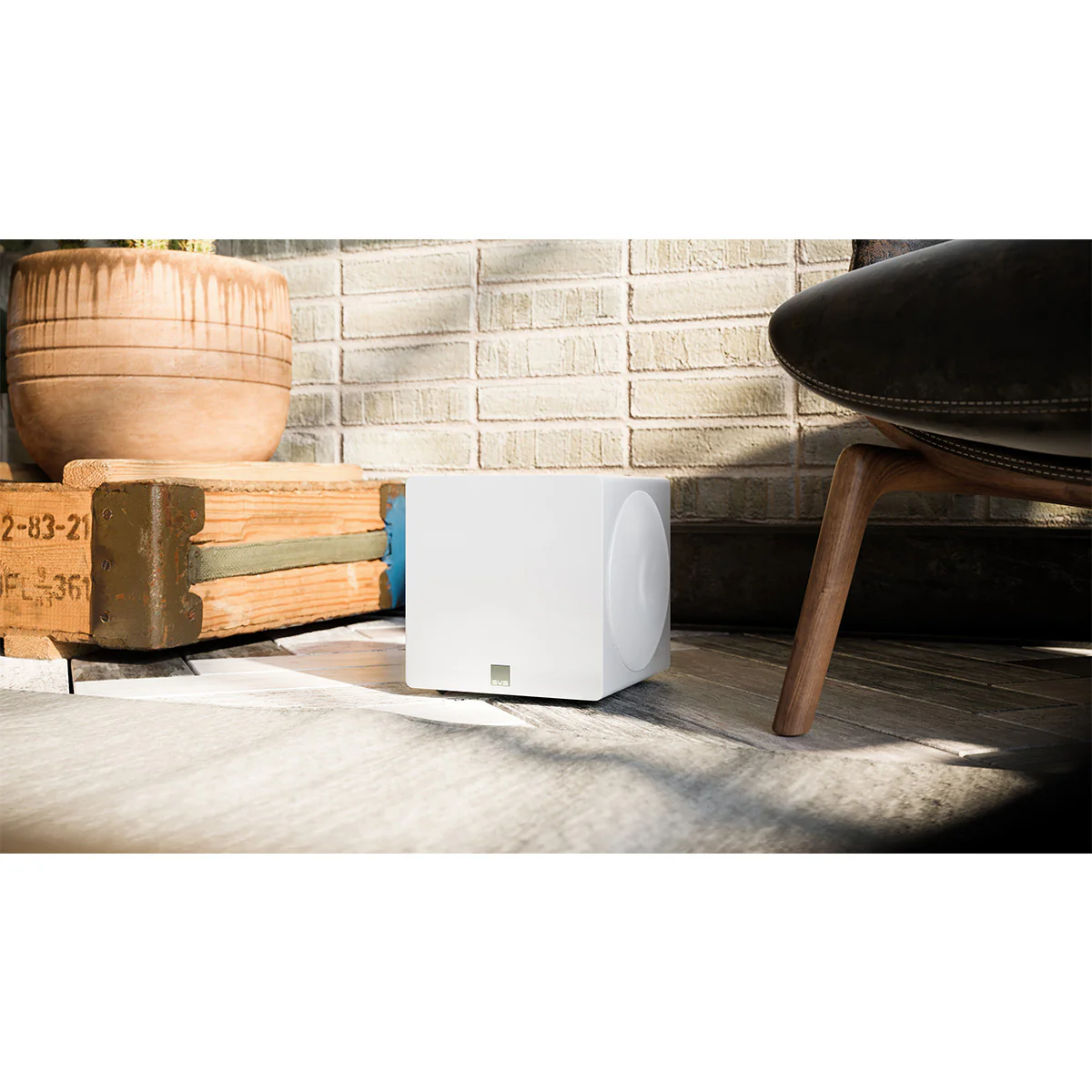 2025 SVS 3000 Micro Gesloten Subwoofers met Dubbele Actieve 8 Inch Woofer - Paar (Piano Gloss White)