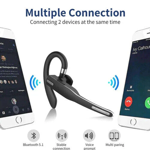 Drahtloses Bluetooth 5.1 Trucker-Headset mit Dual-Mikrofon und Geräuschunterdrückung