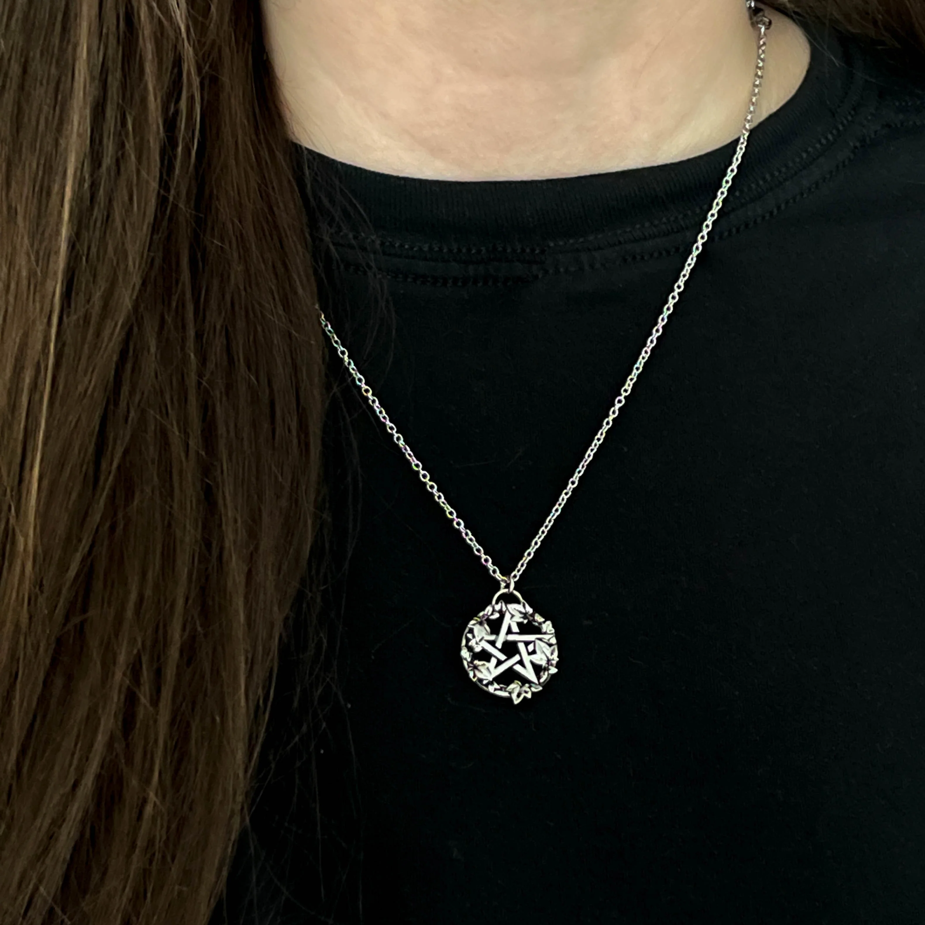 Green Witch Pentacle Necklace
