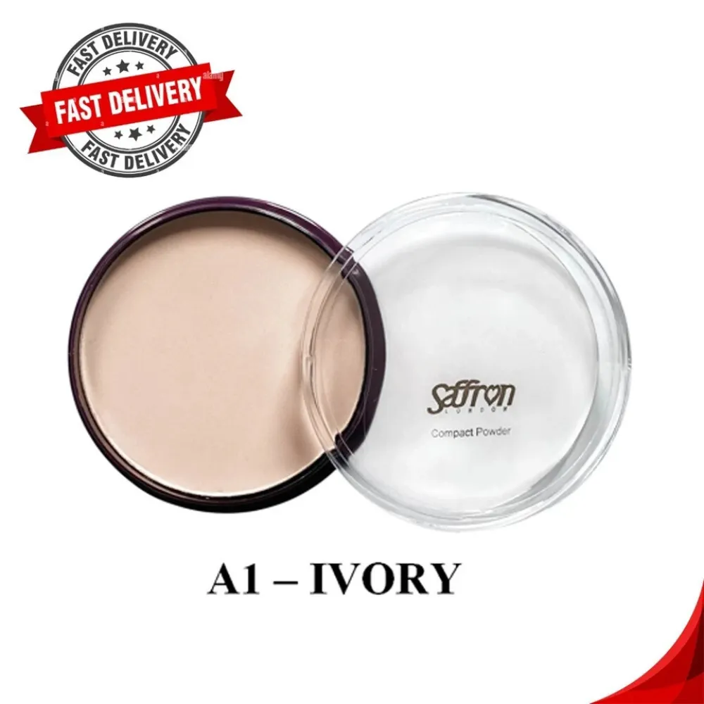Saffron London Pressed Powder Foundation a?? 4 Popular Shades Compact Powder
