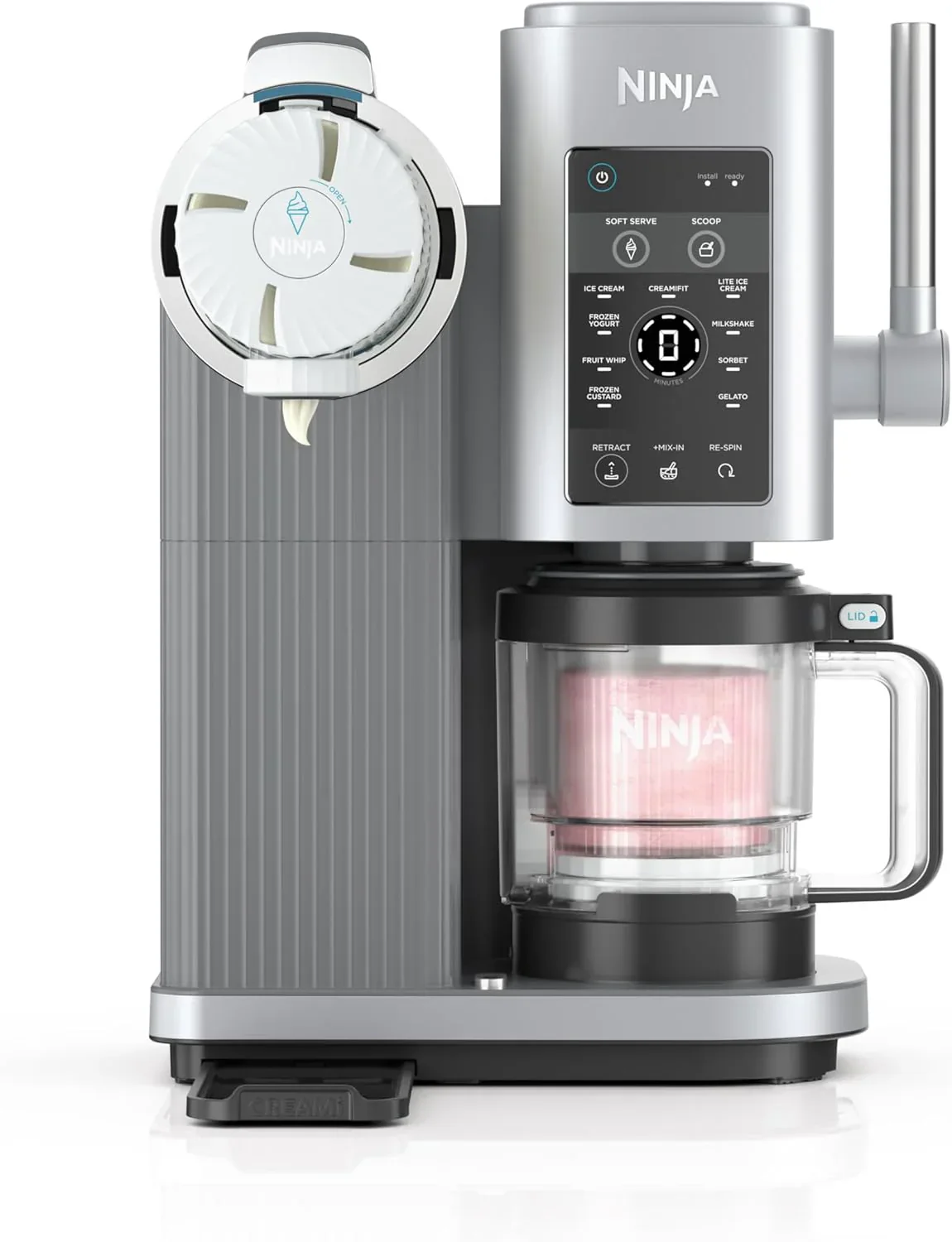 Ninja Swirl by CREAMi Ice Cream and Soft Serve Maker Frozen Yogurt Low Calories Program