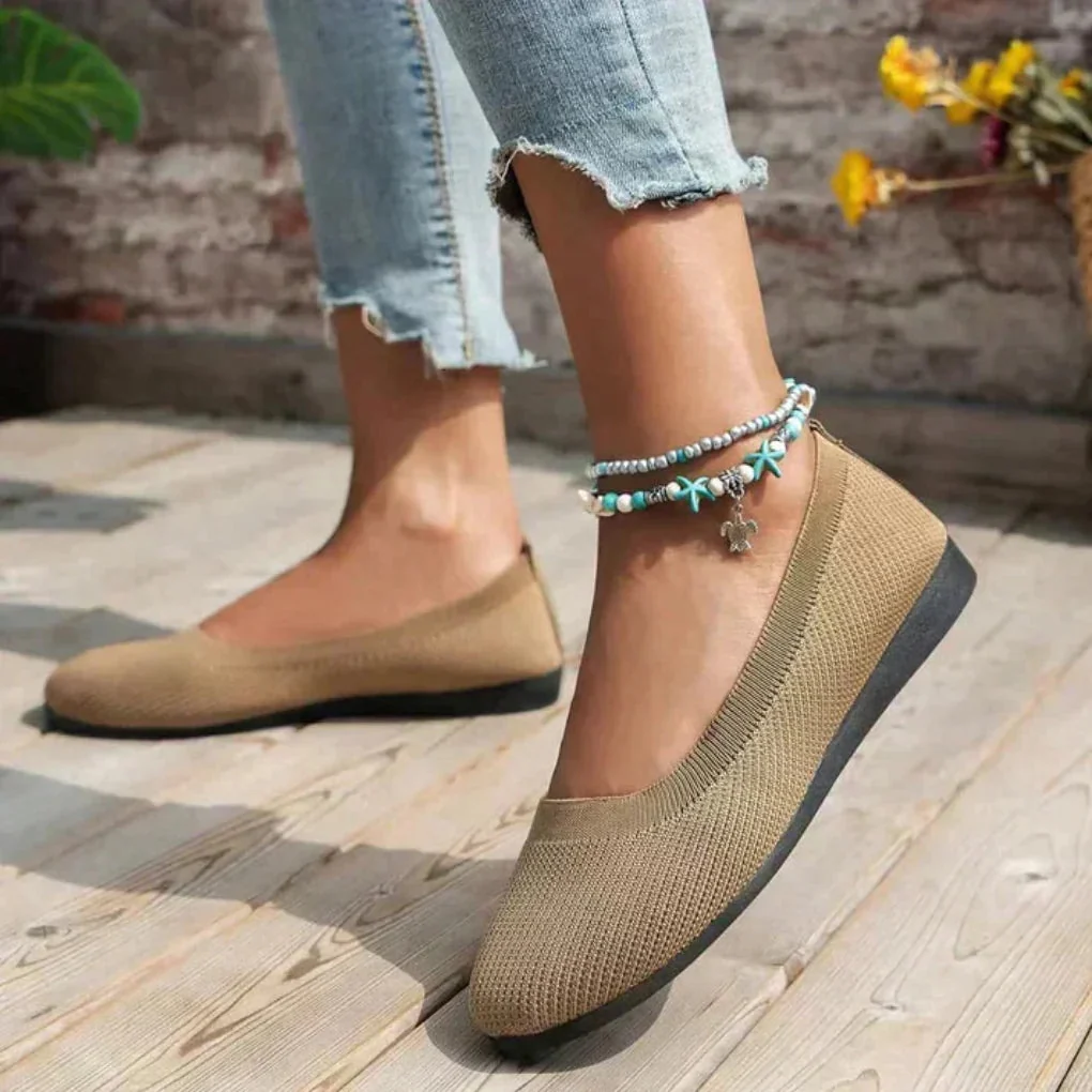 Orthop?dische Damen Sommerschuhe | Leichte Slip-on Freizeitschuhe mit atmungsaktivem Design und gelenkschonender Sohle