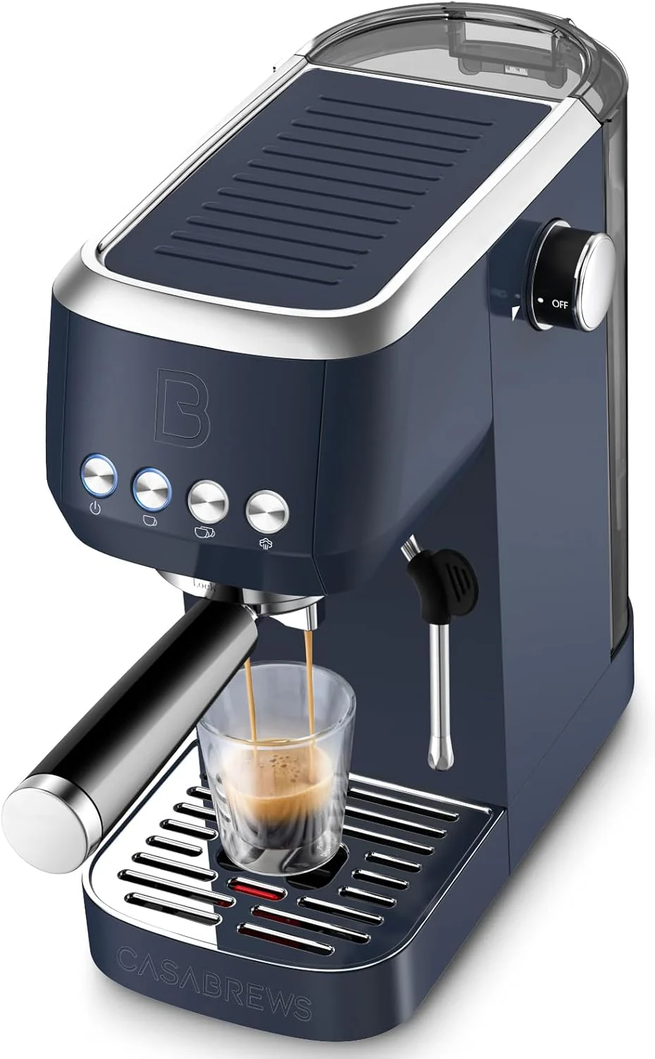 CASABREWS 3700 Essential Espresso Machine 20 Bar, Stainless Steel Cappuccino