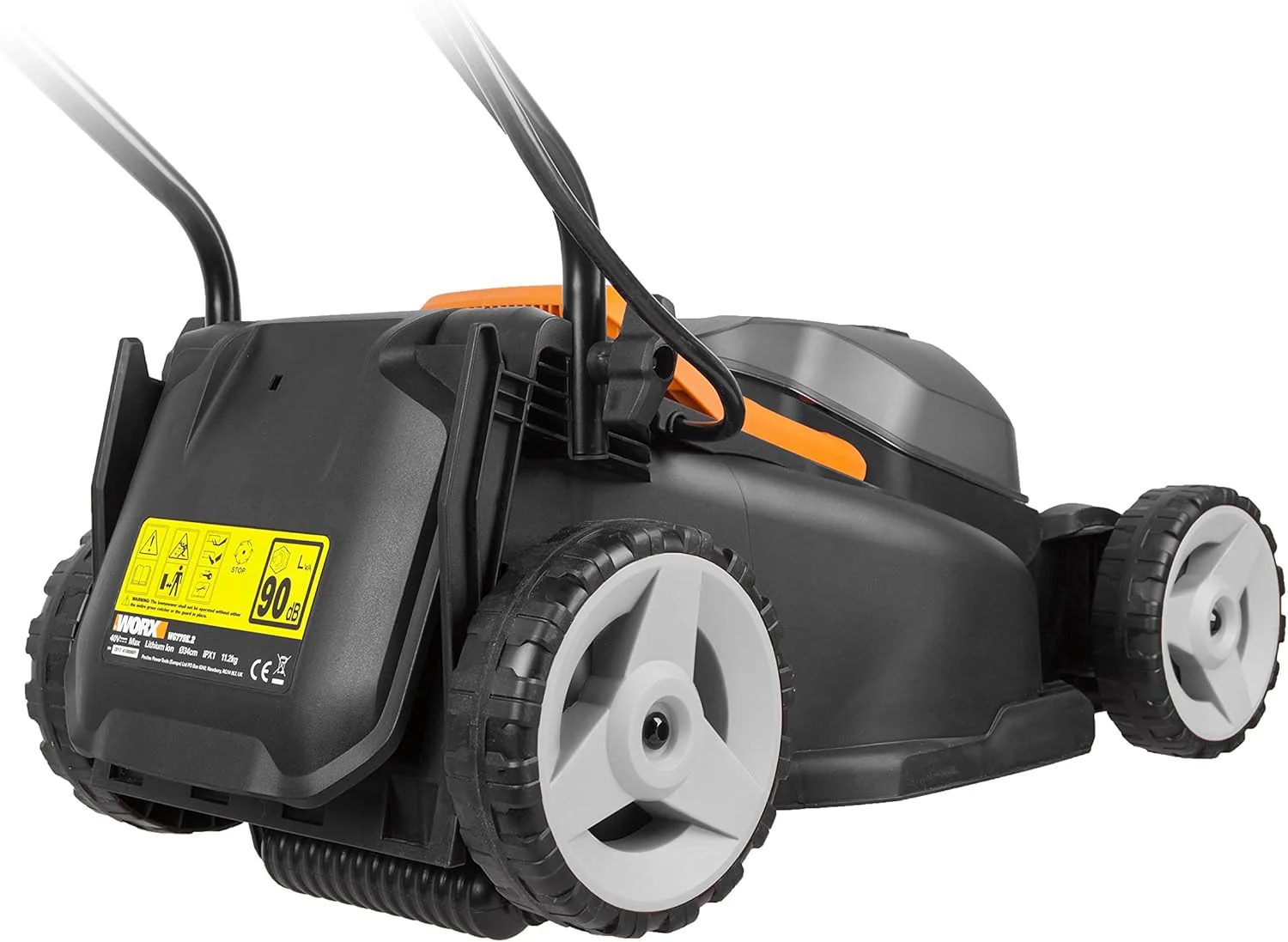 Worx Nitro 34 cm Accu grasmaaier, Elektrische grasmaaier, WG779E, 40 V PowerShare PRO 2 ST. 2,5 Ah Accu (Accu's & Oplader inbegrepen)