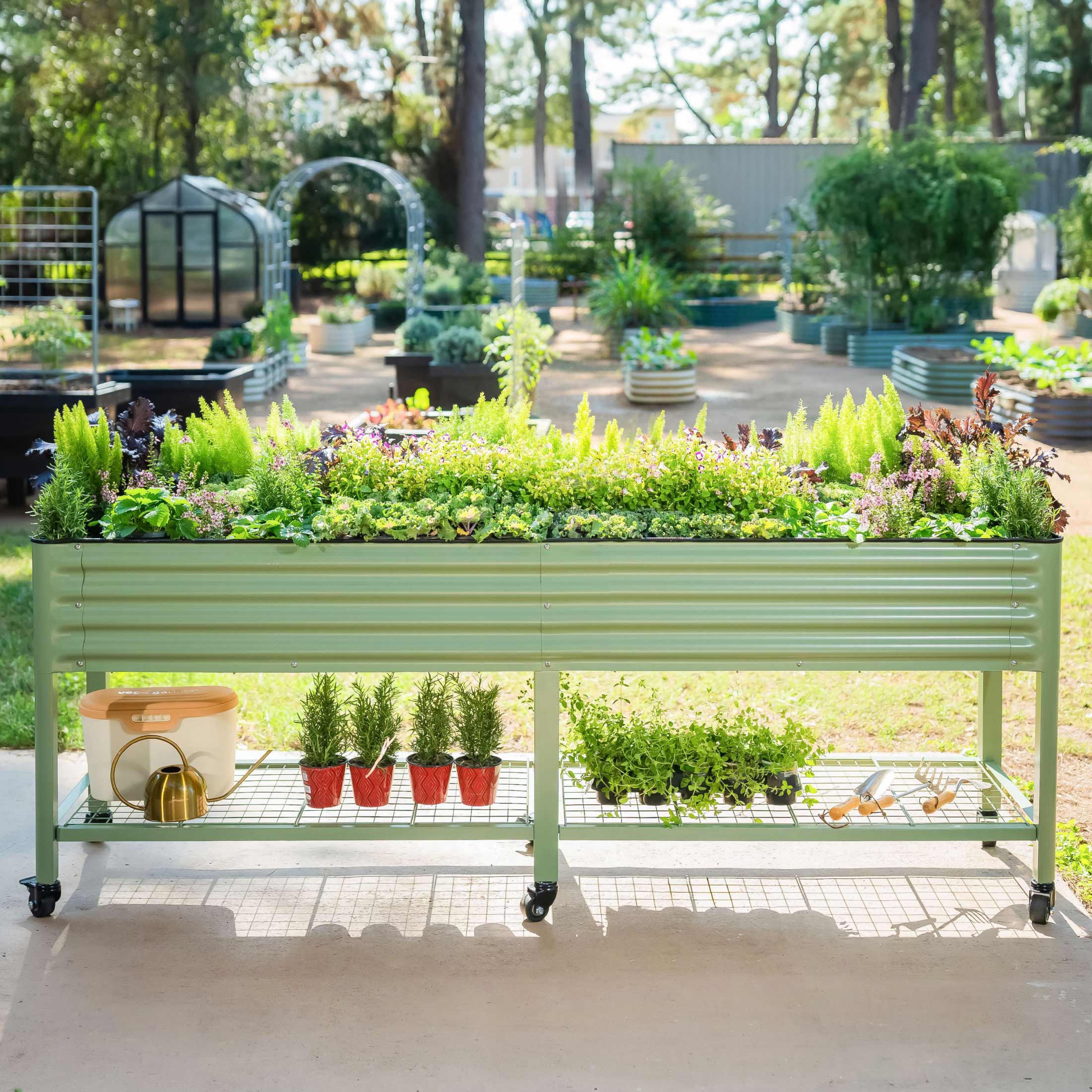 Verhoogde tuinbak �C V-serie 2' x 8'