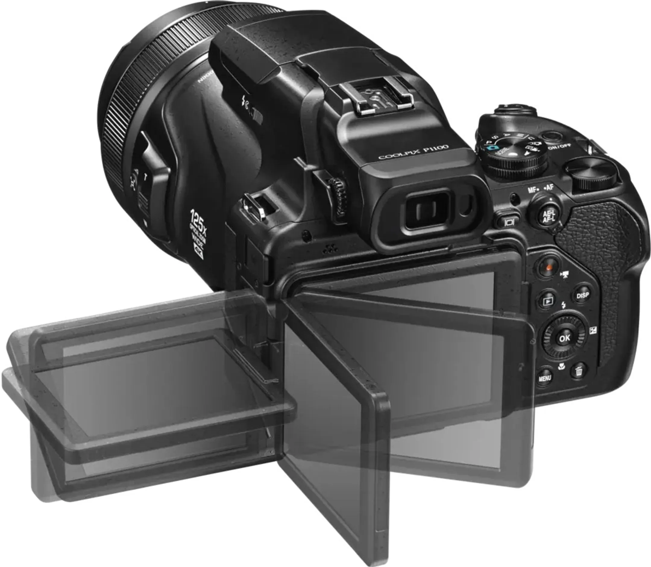 Nikon High Zoom camera Coolpix P1100 - Zwart