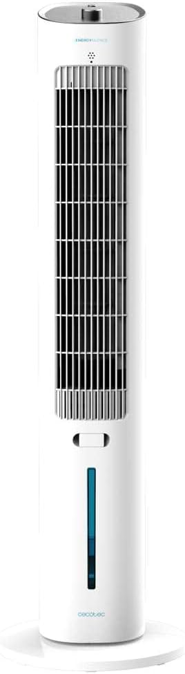 Cecotec Climatizador Evaporativo EnergySilence 2000 SkyCool. 60W, Depósito de 3L, Compatible con Aceites esenciales, 3 Velocidades, Oscilación de 50º, Asa en la Parte superior