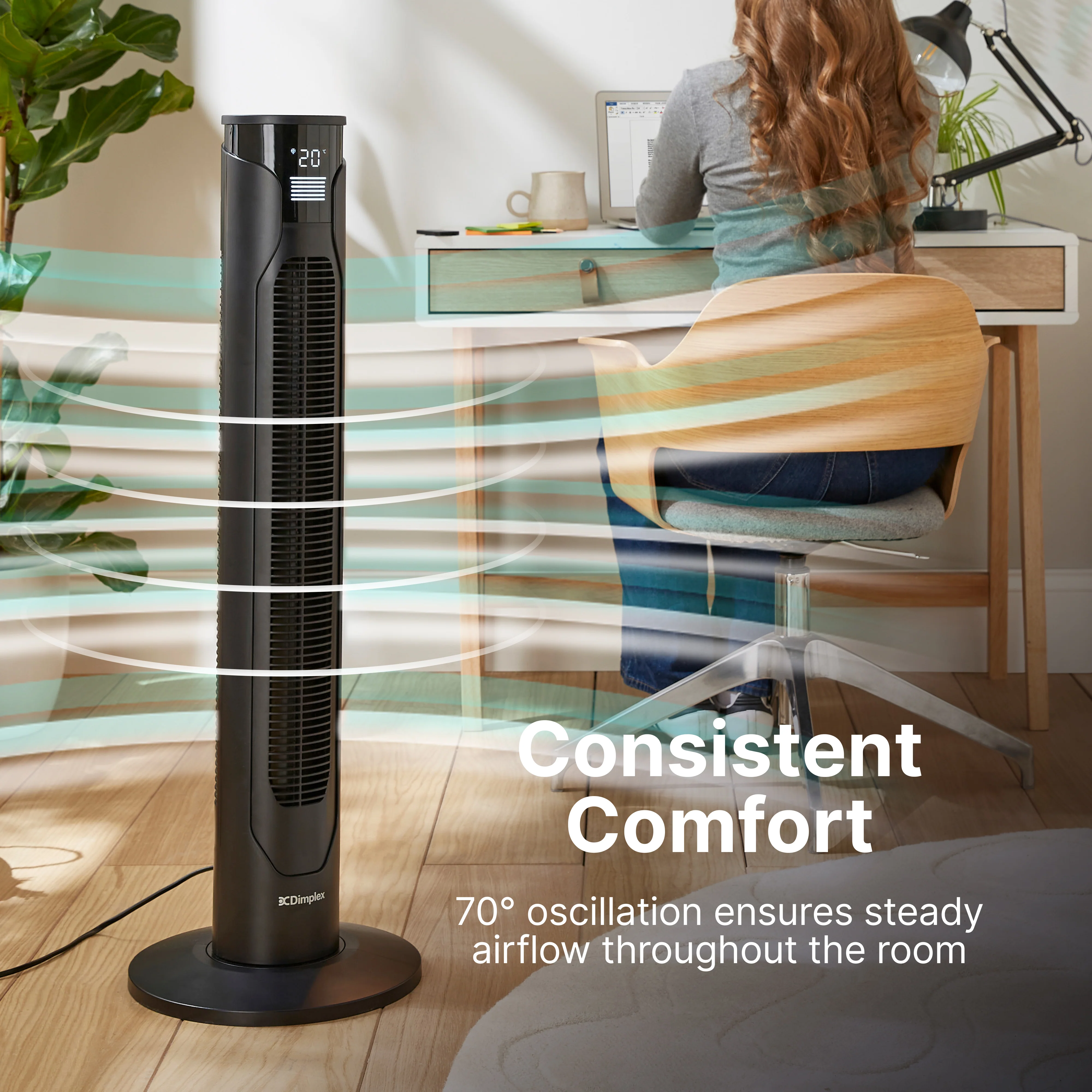 Dimplex Anthracite Tower Fan