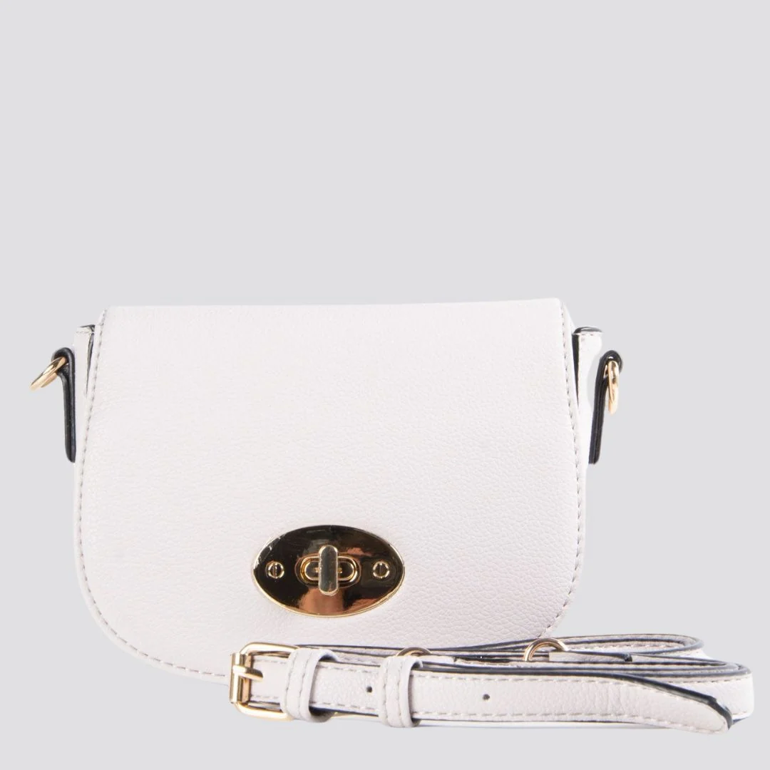 Mini Satchel Crossbody Bag | Pale Grey