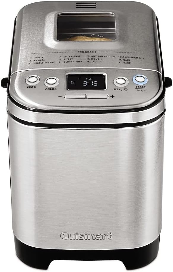 Cuisinart Bread Maker Machine. Compact and Automatic. Up to 2lb Loaves