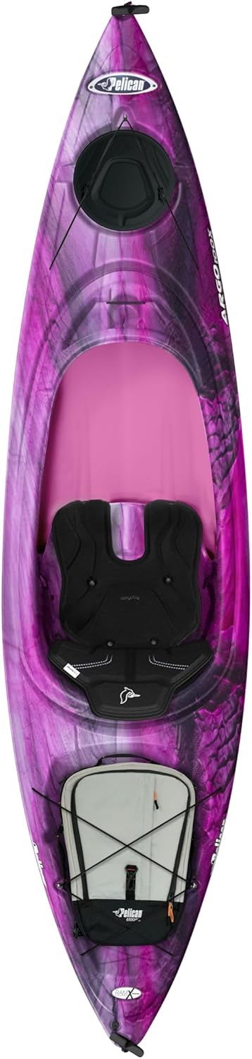 2025 Pelican Argo 100X EXO – Premium Sit-in Recreational Kayak – Exo Cooler Bag Included – 10 ft – Stardust
