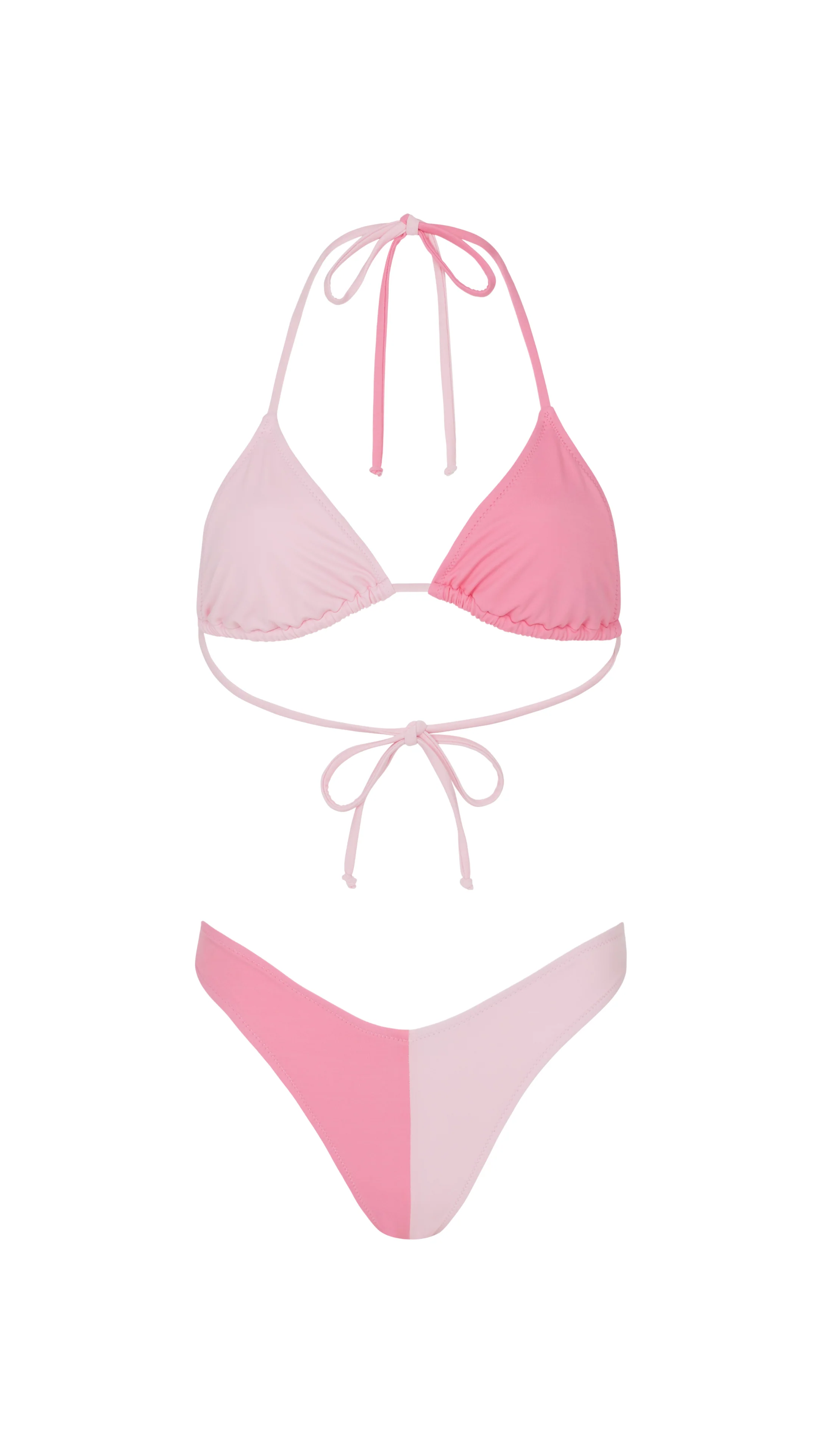 Pink Colour Duo Bikini Bottom