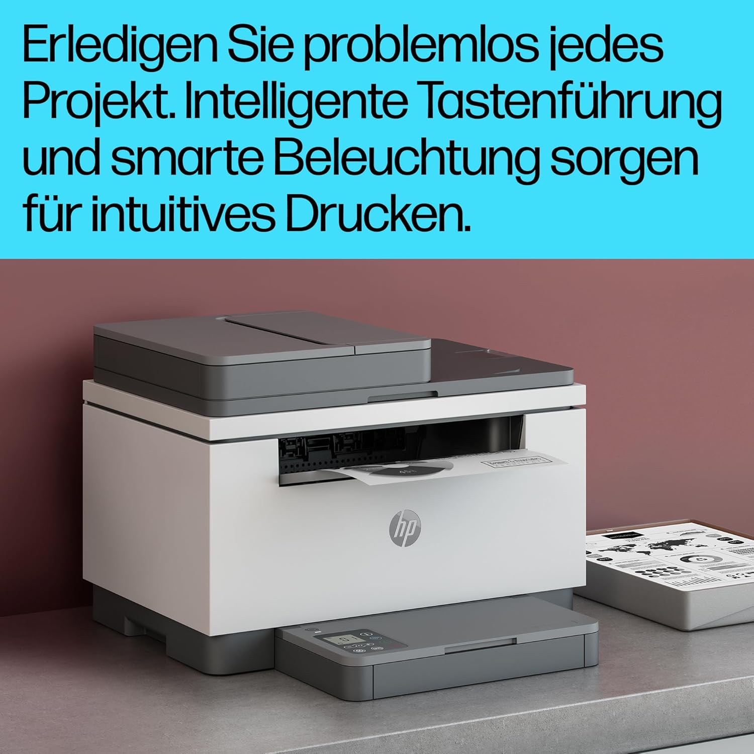 HP LaserJet MFP M235sdw Multifunktions-Laserdrucker Schwarzweiß, Drucken, Kopieren, Scannen, Automat.beidseitiger Druck, Dual-Band Wi-Fi, USB, LAN, HP Smart App, Intelligente Benutzeroberfläche