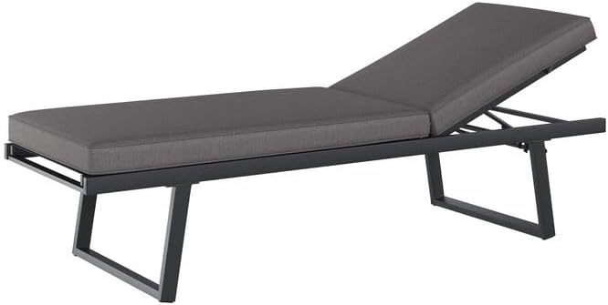 OUTLIV. Diningsofa Lucca Aluminium Olefin Anthrazit Dunkelgrau wasserabweisend 3-Sitzer mit Kissen 200x71x86 cm