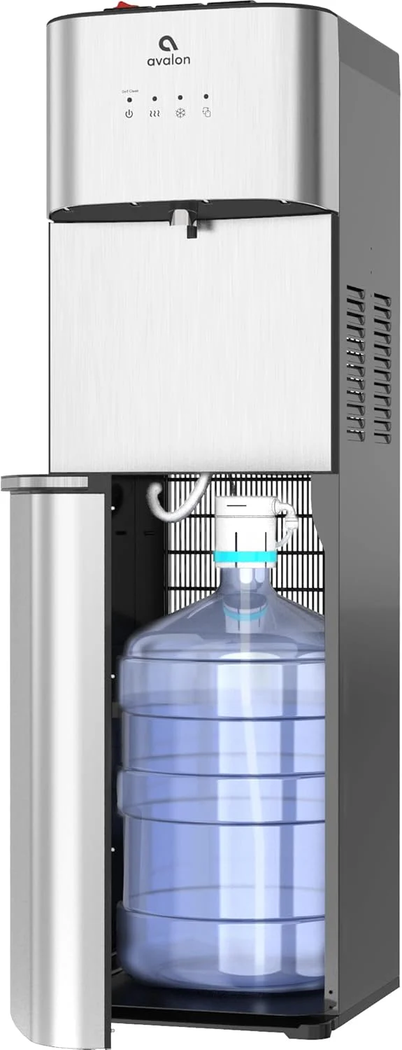Limited Edition Self Cleaning Water Cooler Water Dispenser - 3 Temperature Settings - Hot, Cold & Room Water, Durable Stainless Steel Construction, Bottom Loading - UL Listed-Avalon