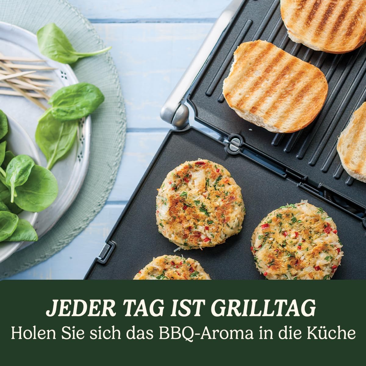 Cuisinart Hot Plate Entertaining Grill & Griddle | XL Elektrische Plancha Grill, Teppanyaki Grillplaat voor thuis | Afneembare plaat met antiaanbaklaag, 2-zone temperatuurregeling tot 260��C