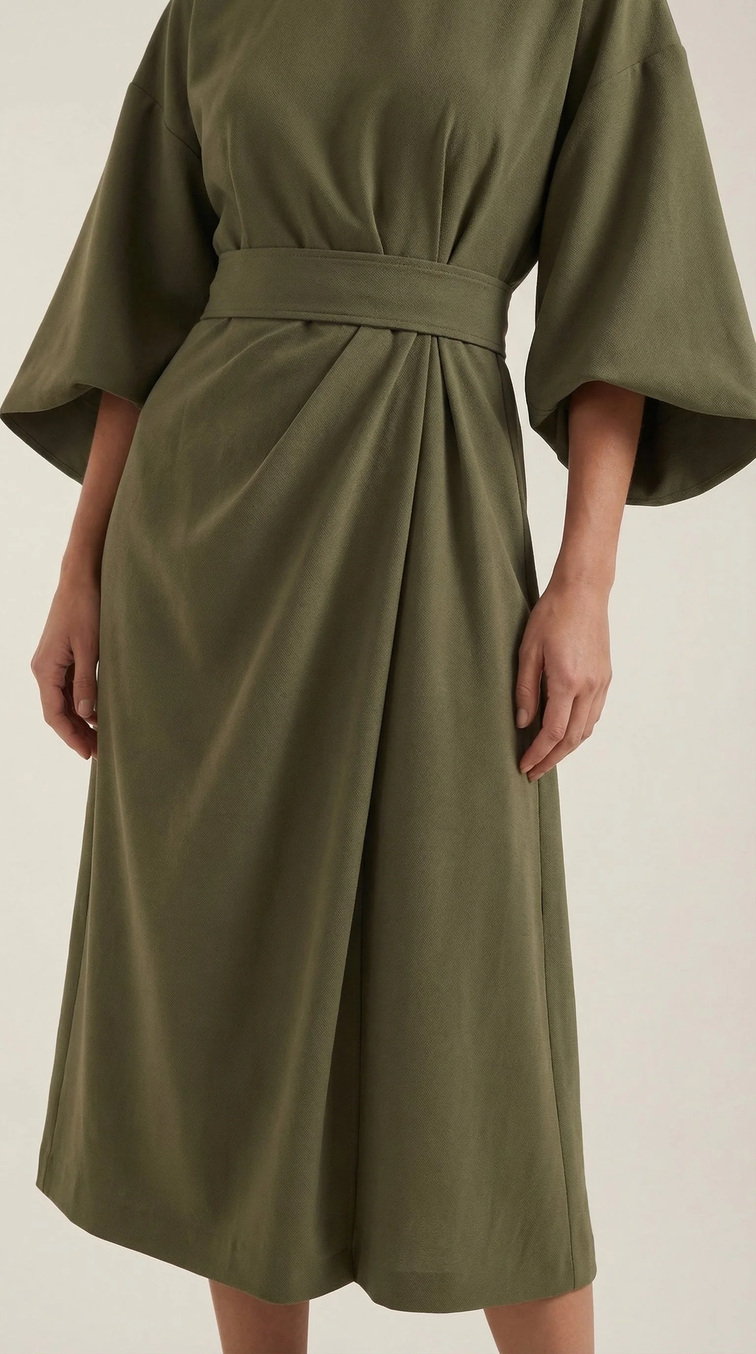 Midikleid mit Ballon?rmeln
