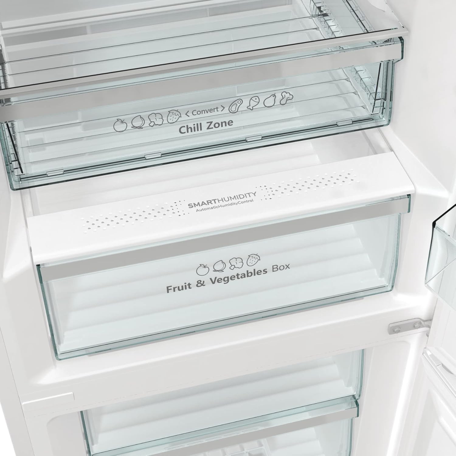 Hisense RB470N4SWC2 - Kühlschrank Premium Combi, No Frost, 2 M hoch, Klasse C, Flaschenhalter, AdaptCool-Technologie, umkehrbare Tür, leise 35 dB,