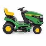 John Deere S100 ride-on lawnmower, 107 cm (42 inch) cutting width – 17.5 hp petrol hydrostatic drive