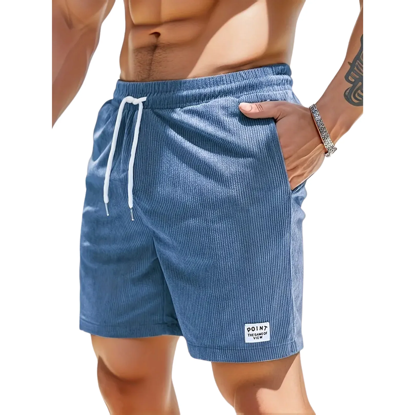 L?ssige Herren Badeshorts ��ber dem Knie mit Seitentaschen