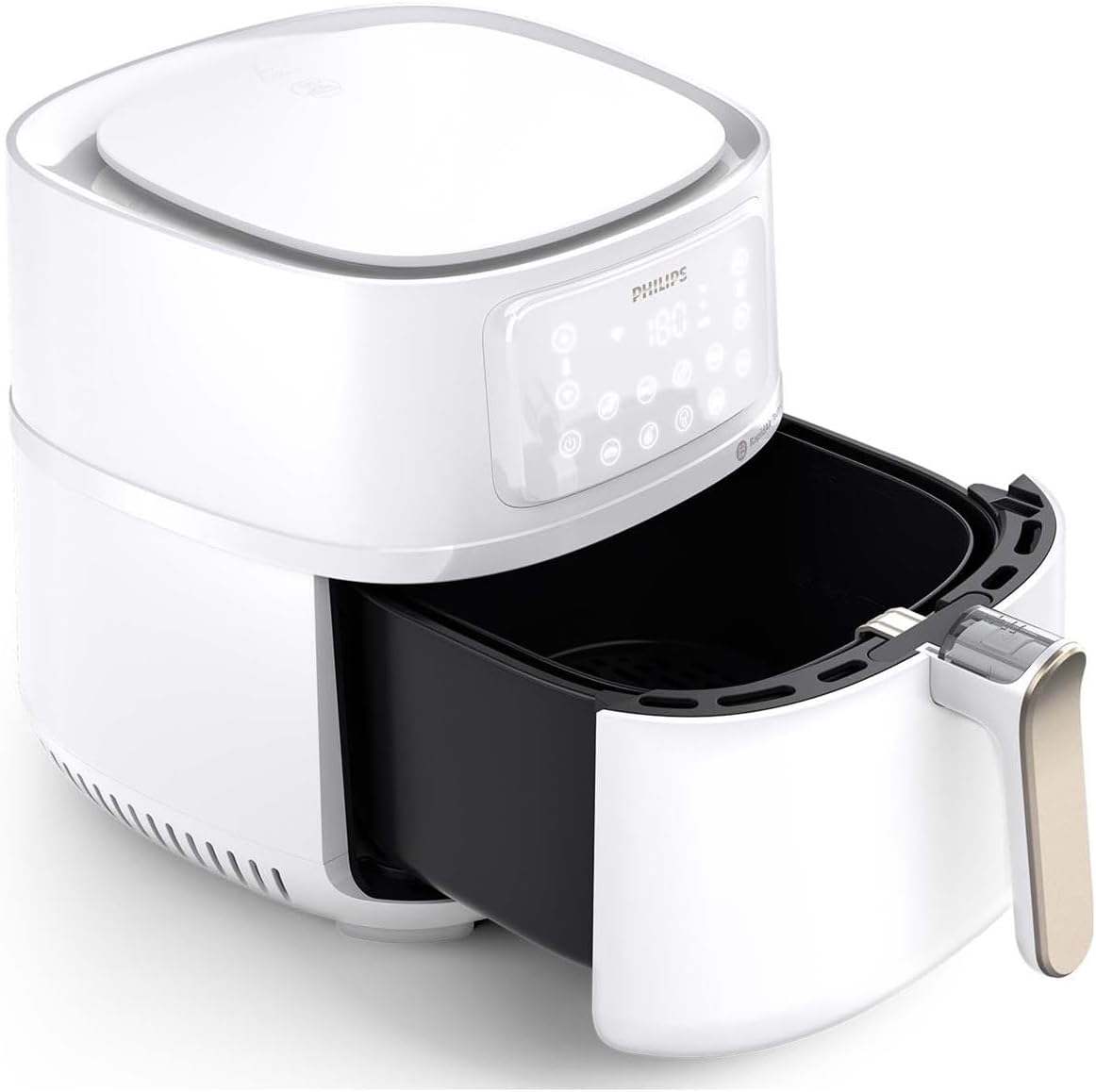 Airfryer 5000-Serie XXL, 7,2L (1,4Kg) - 6 Portionen, 16-in-1 Airfryer, Wifi verbunden, 90% weniger Fett mit Rapid Air Technologie, HomeID App, Weiß(HD9285/00)