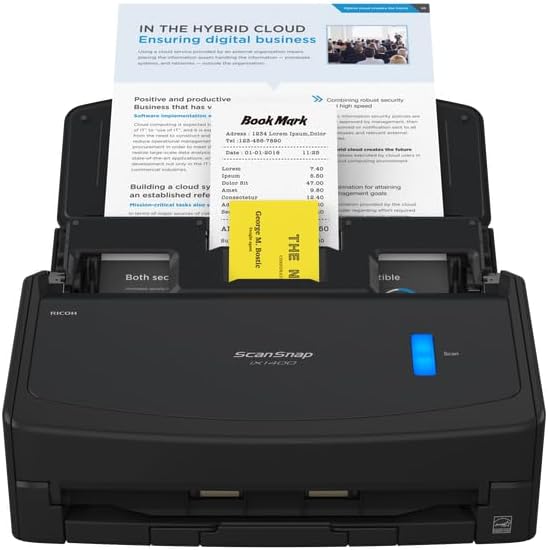 ScanSnap iX1400 Desktopdocumentenscanner (zwart) - A4, duplex, USB 3.2 met ADF