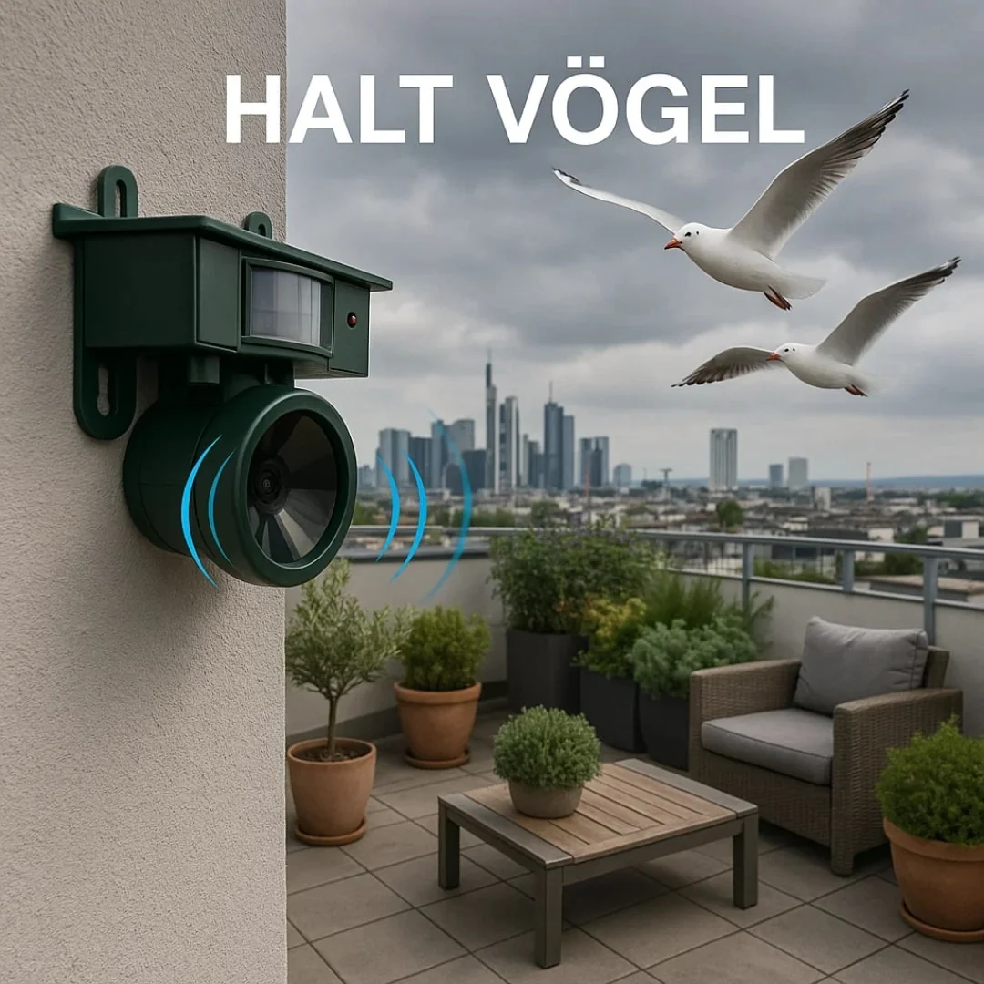 Vogelabwehr Ger?t f��r Balkon und Garten gegen Tauben