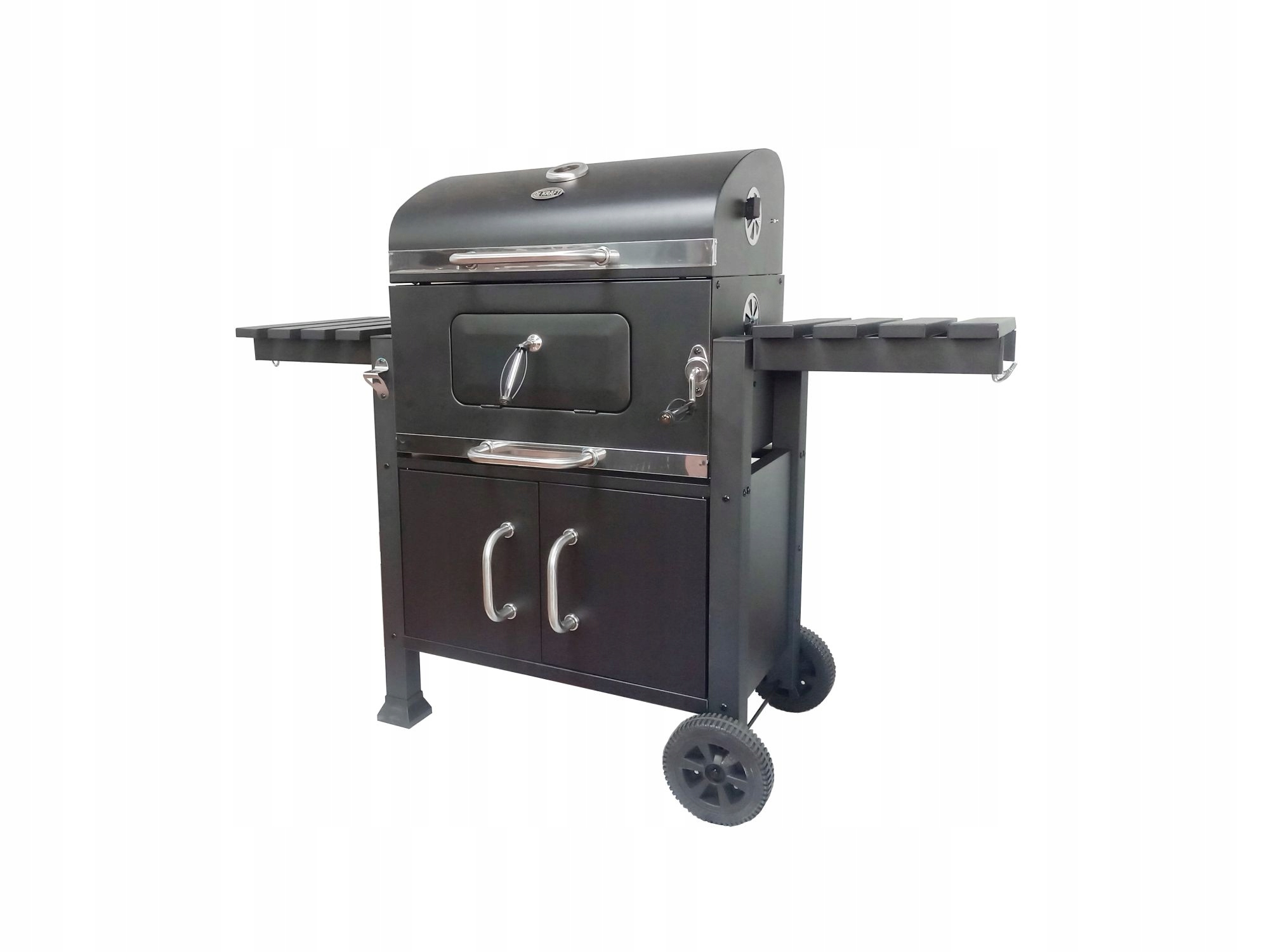 GRILL WĘGLOWY DEKRAFT ANGULAR Z SZAFKĄ RUSZTEM ŻELIWNYM I POKROWCEM !!!