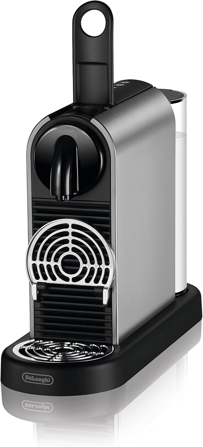 Nespresso De'Longhi EN267.BAE Citiz Kaffeemaschine mit Milchaufschäumer, Energiesparfunktion, 1710W, 1 Liter, 37.2 x 21.8 x 27.7 cm, Schwarz