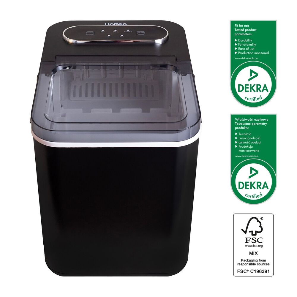Kostkarka do lodu Hoffen, 170 W, 1,4 l, czarna
