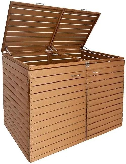 Tourtecs 2er Mülltonnenbox Holz MB3 Mülltonengarage für 240 Liter