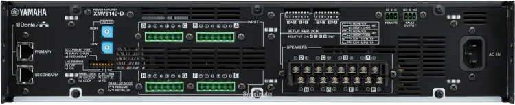 Yamaha XMV8140-D 8-channel 140W Power Amplifier with Dante