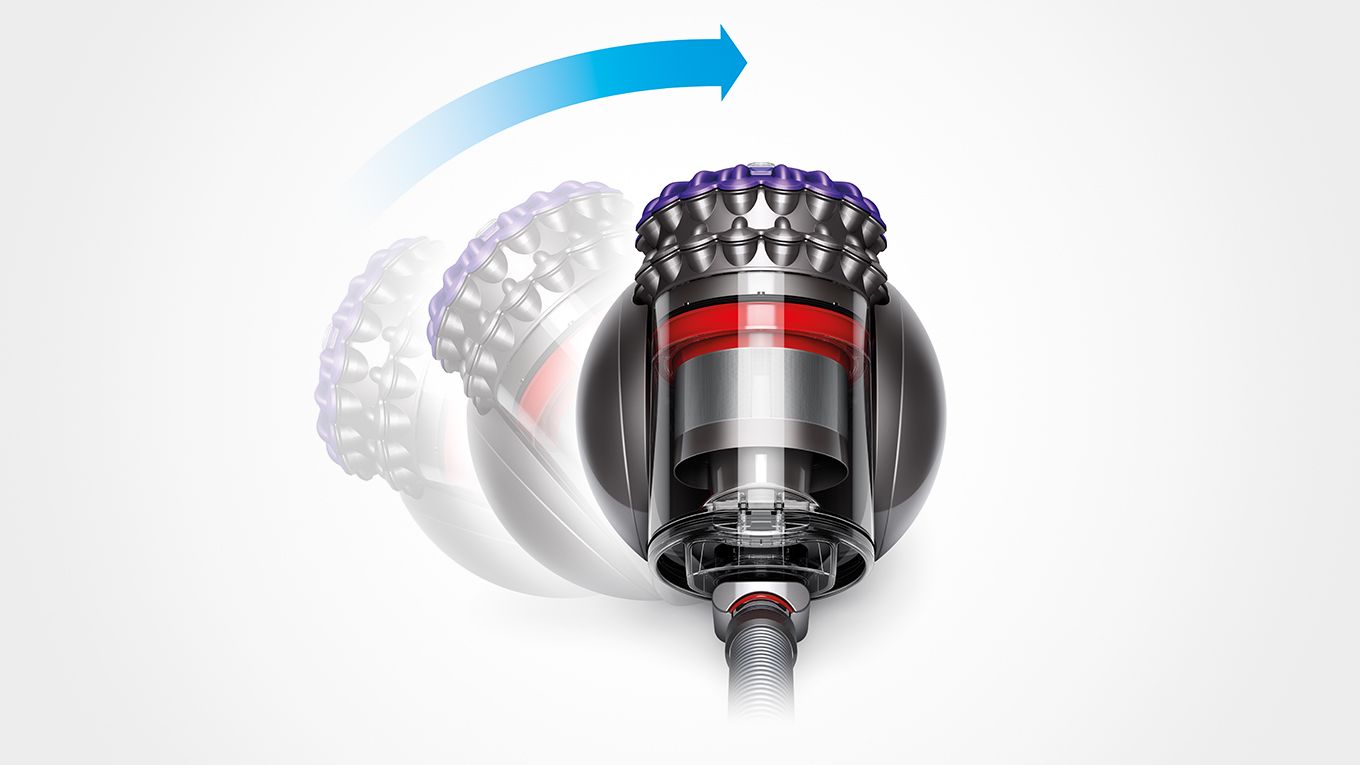 Sch&eacute;ma de l&rsquo;aspirateur Dyson&nbsp;Big&nbsp;Ball&nbsp;absolute 2 en train de se redresser.