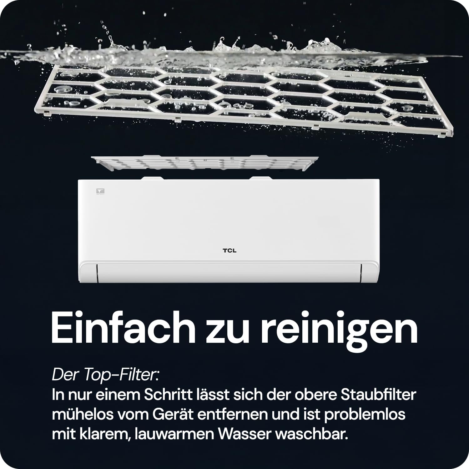 TCL Split Klimaanlage 18000 BTU (5,2 kW) Modell: BreezeIN mit Sprachsteuerung, WIFI für Räume bis 52m²