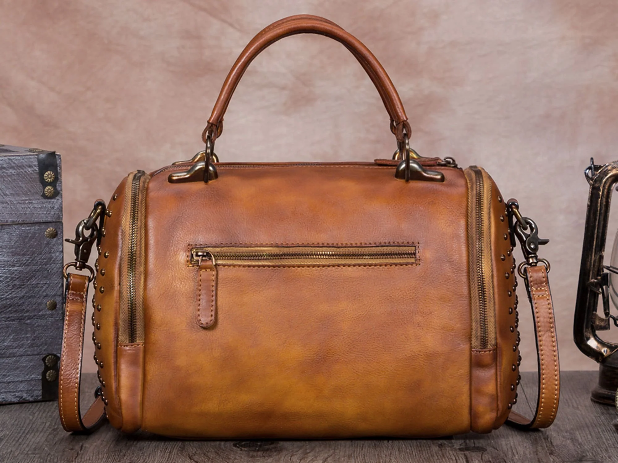 Women Leather Satchel Bag Vintage Handmade Shoulder Crossbody Handbag