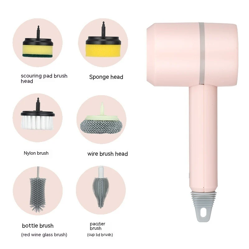 Cordless Electric Cleaning Brush �?USB Rechargeable Spin Scrubber for Kitchen, Bathroom & Tile Cleaning