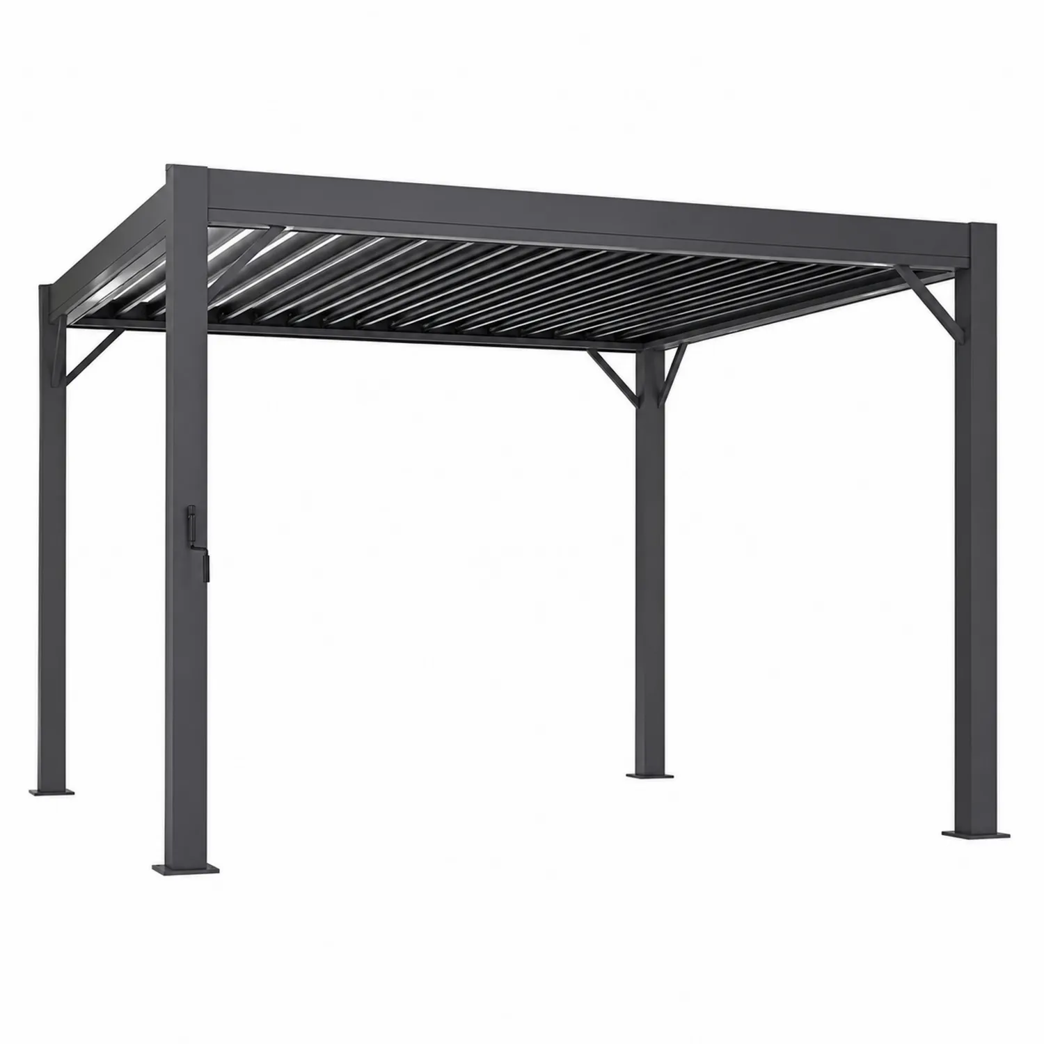 Aluminium Pergola Rechteckform 300x400 cm Anthrazit