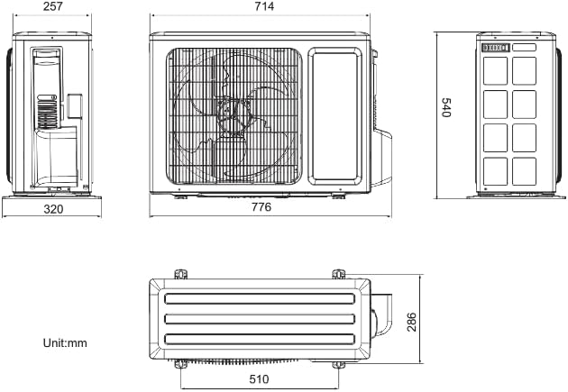 AYRTON Split Klimaanlage AYL-09BIR Klimagerät Inverter 9000BTU Klima 2,8 kW A++