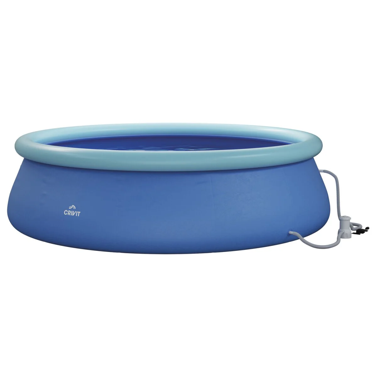 CRIVIT Quick-up-zwembad, ? 300 x H 76 cm, incl. filterpomp - B-keus als nieuw