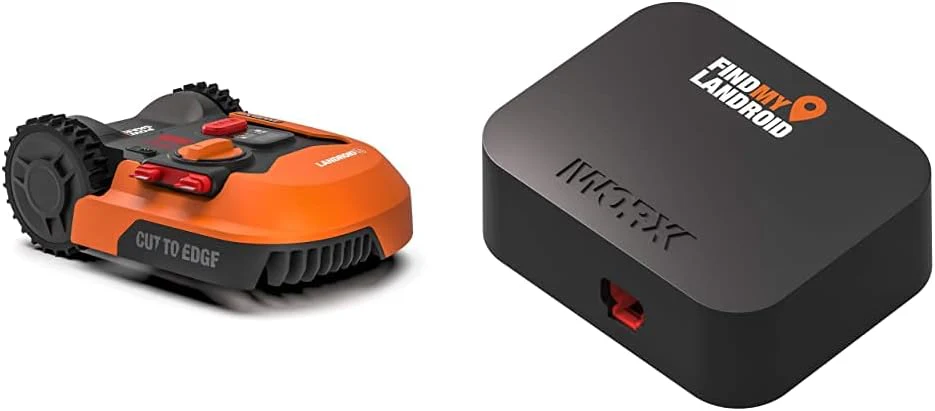 WORX Landroid M WR141E robotmaaier/accugrasmaaier voor kleine tuinen tot 500 m2/zelfrijdende grasmaaier voor een nette gazonsnit, veelkleurig