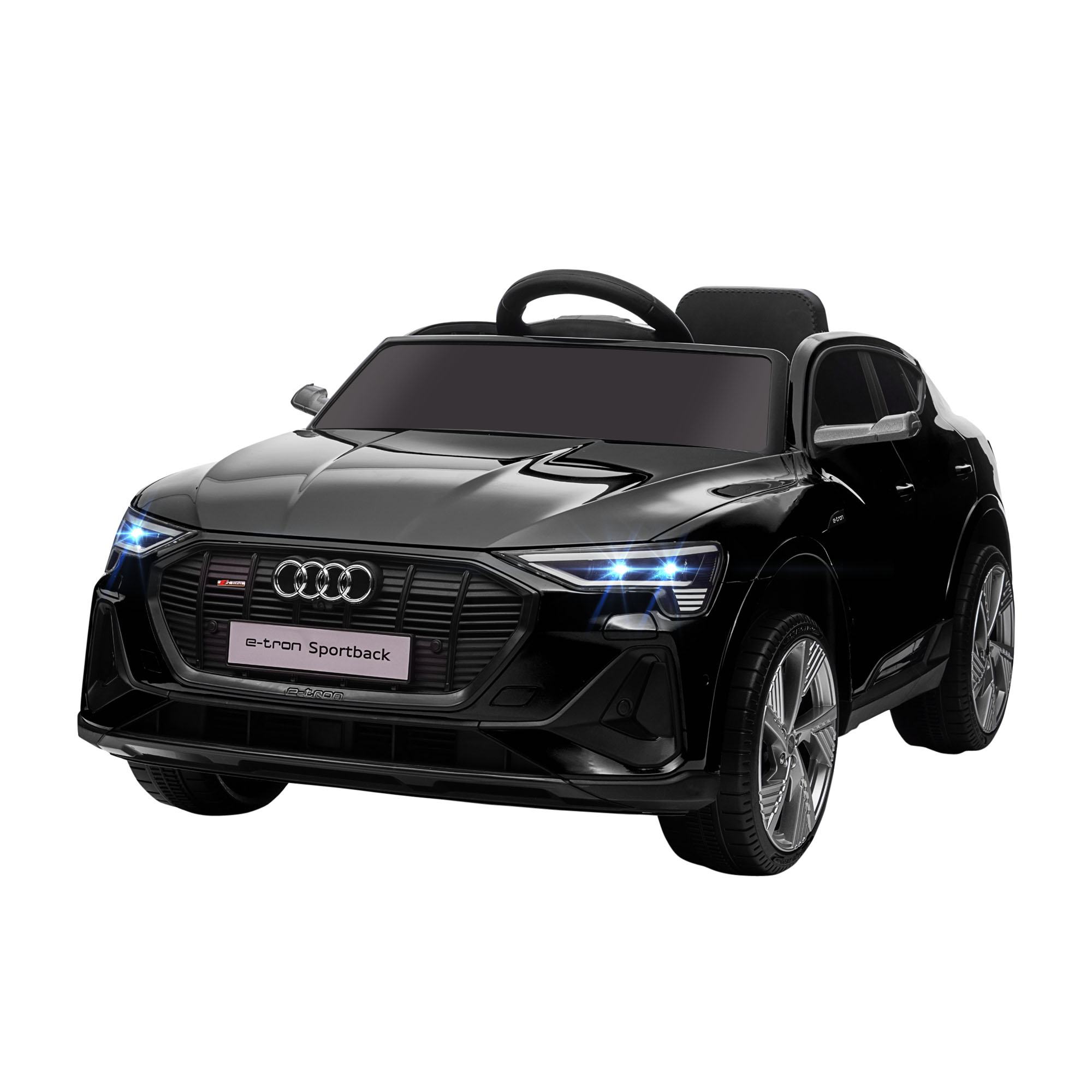 elektrische kinderauto voor 3-5 jaar, 3-5 km/u, zwart, 108 x 60 x 47 cm