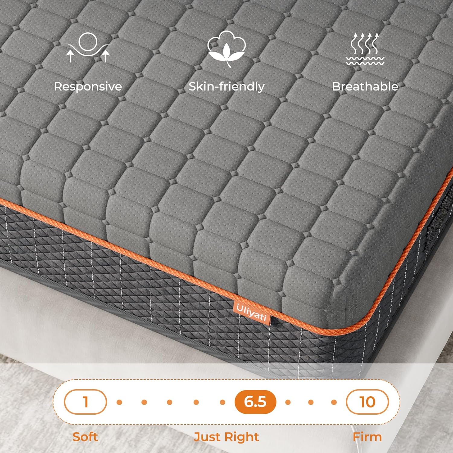 7-Zonen Matratze 90x200 cm H3 Ergonomische Kaltschaummatratze und atmungsaktiver Bezug für kühlen Schlaf und Druckentlastung, Öko-Tex Zertifiziert, 90x200x26 cm