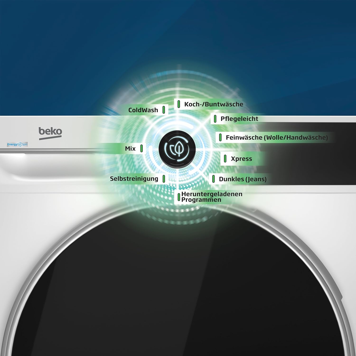 Beko WMC81464ST1 Waschmaschine, Bluetooth, 8 kg, ProSmart Inverter Motor, Dampffunktion, Pet Hair Removal, Watersafe+, Weiß