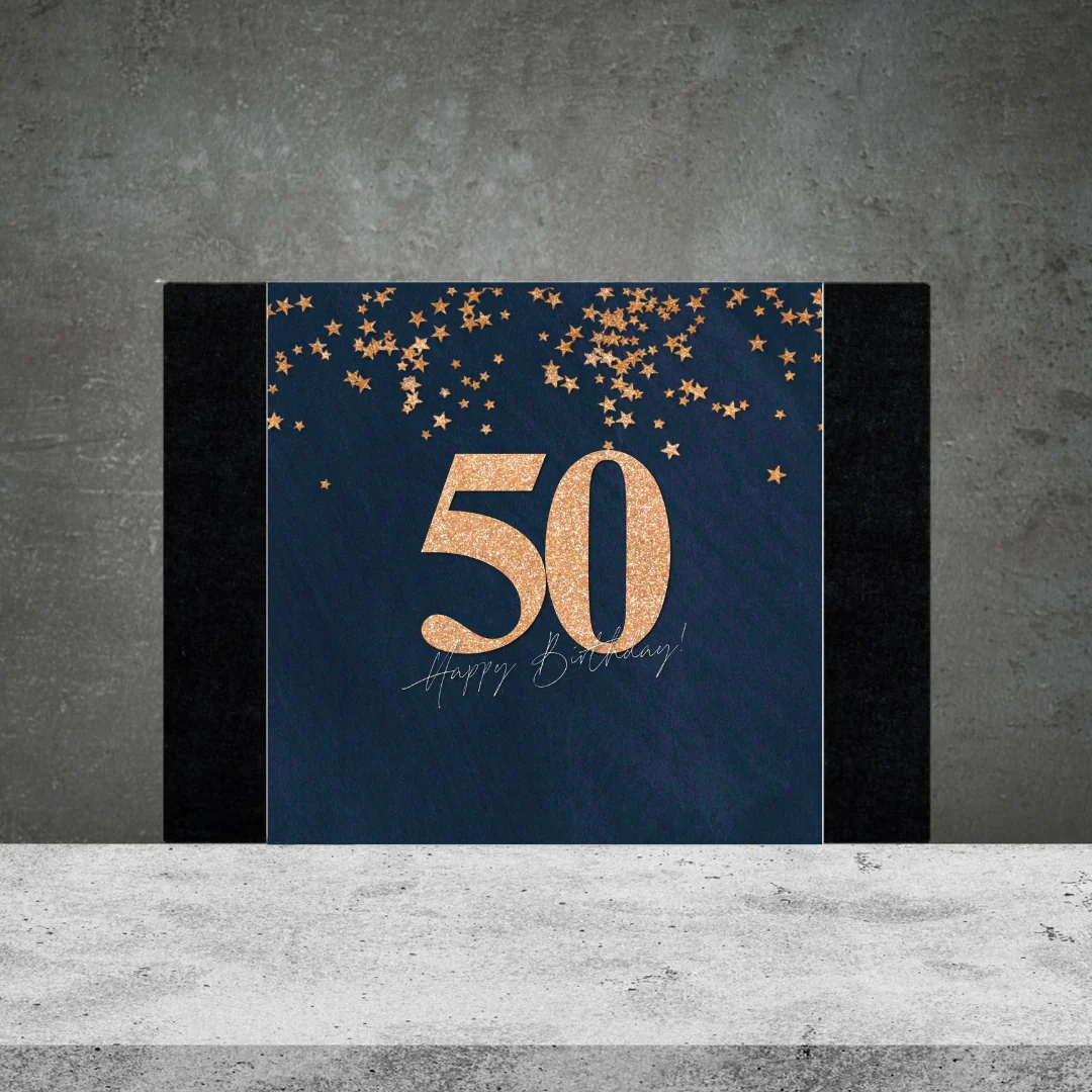 50th Birthday Box Design