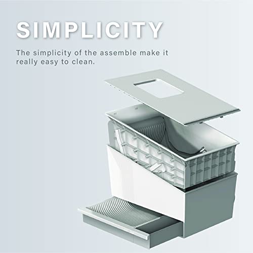 HONEY CARE Lettiera autopulente per gatti, lettiera automatica per più gatti, con APP e sistema vocale Alexa Smart Secure Control, bianco opaco : Amazon.it: Prodotti per animali domestici